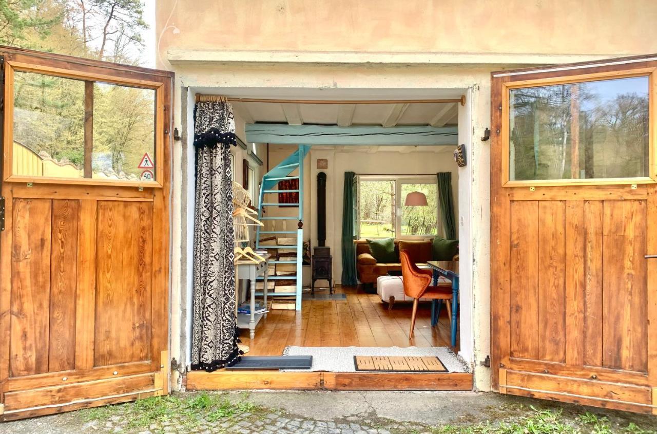 Kleine Kunstremise Mit Holzofen Burg Freienfels Apartment Weinbach ภายนอก รูปภาพ