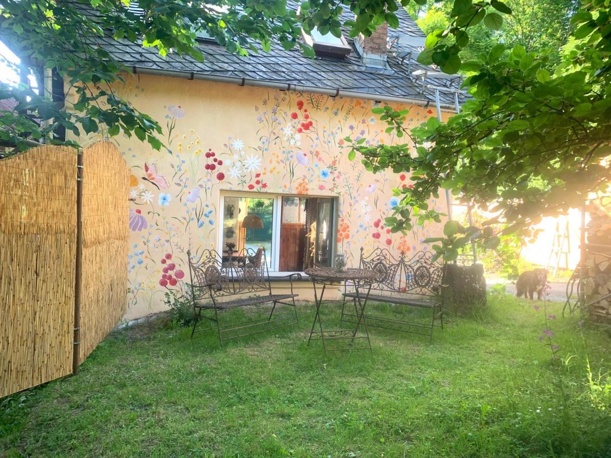 Kleine Kunstremise Mit Holzofen Burg Freienfels Apartment Weinbach ภายนอก รูปภาพ
