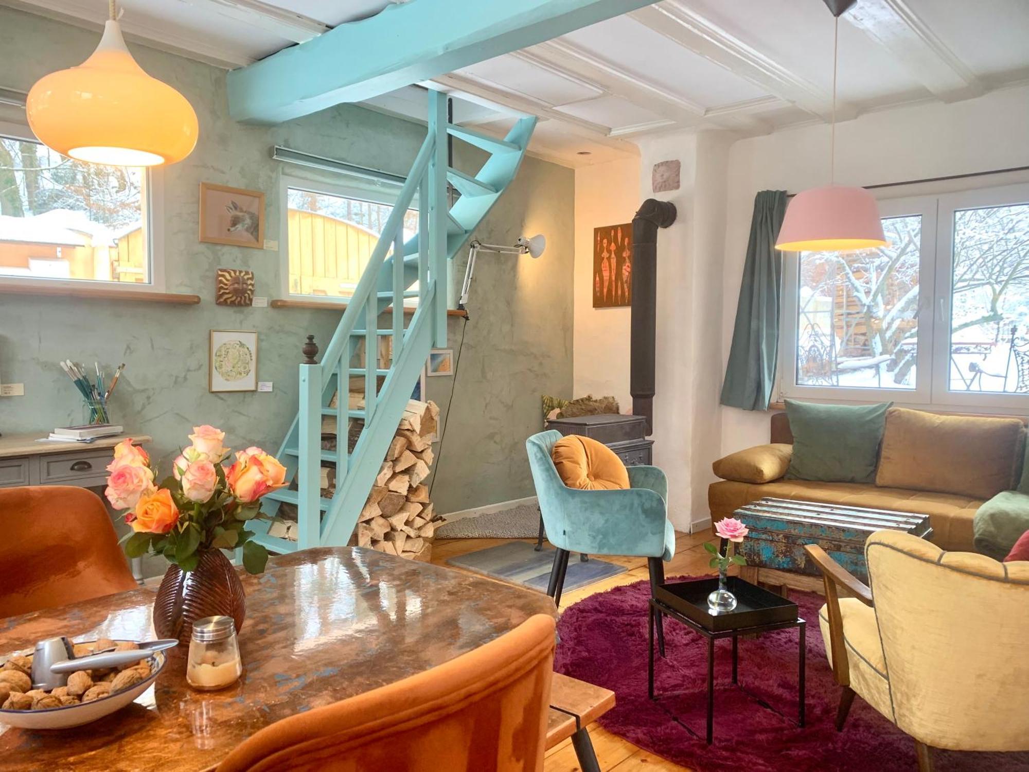 Kleine Kunstremise Mit Holzofen Burg Freienfels Apartment Weinbach ภายนอก รูปภาพ